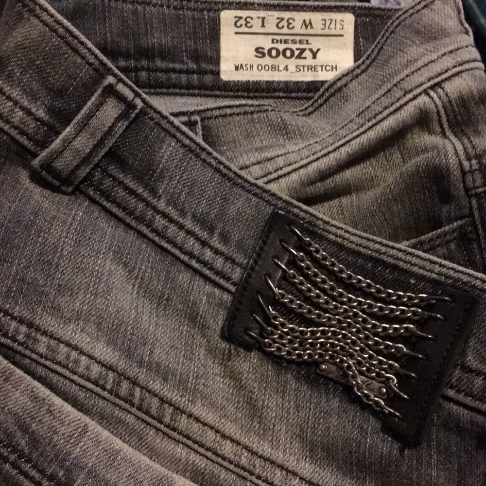 Diesel soozy black/grey/stonewash denim jeans 32